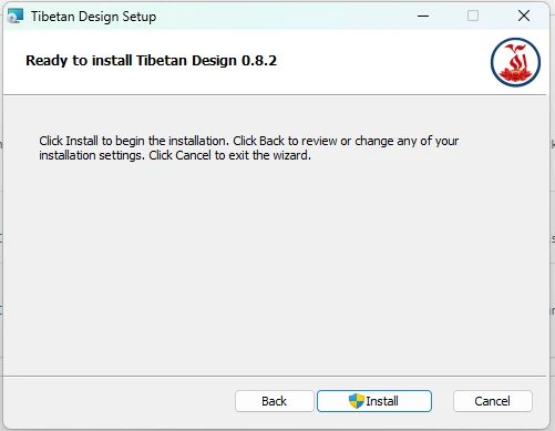 Setup wizard ready to install screen