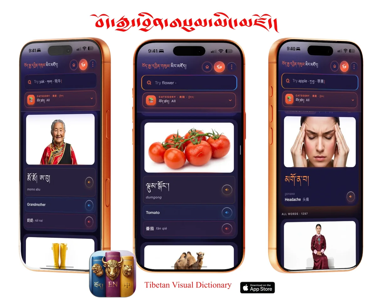 Three iPhones showing yak, tomato and headache entries